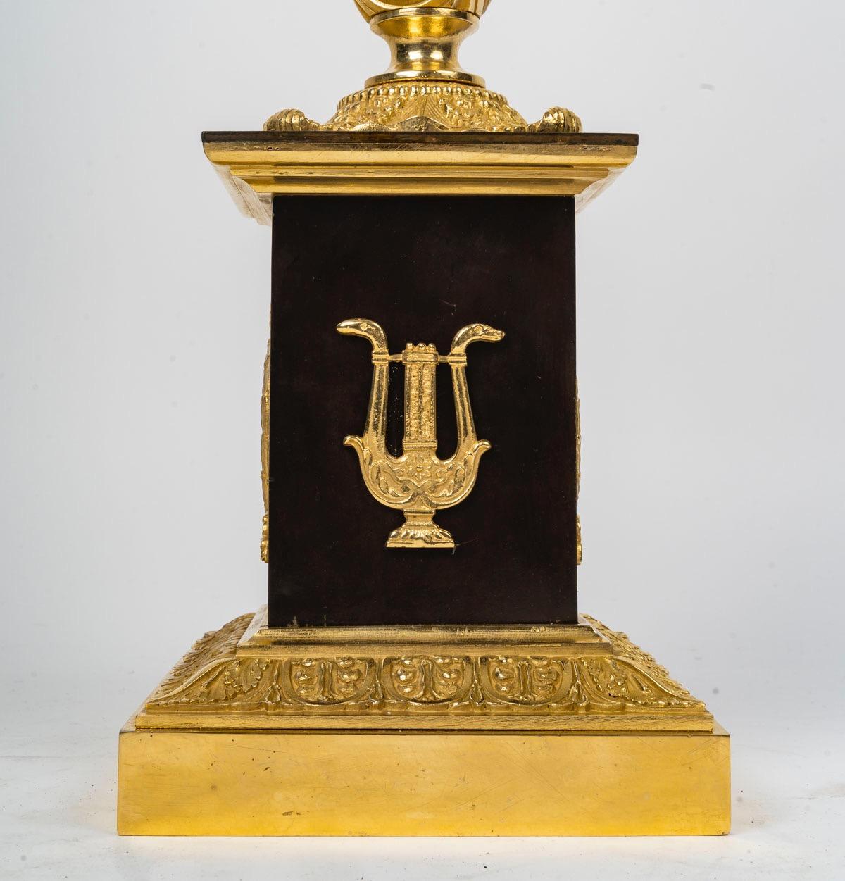 Lámpara francesa de estilo Imperio Finales del siglo XIX en venta 3