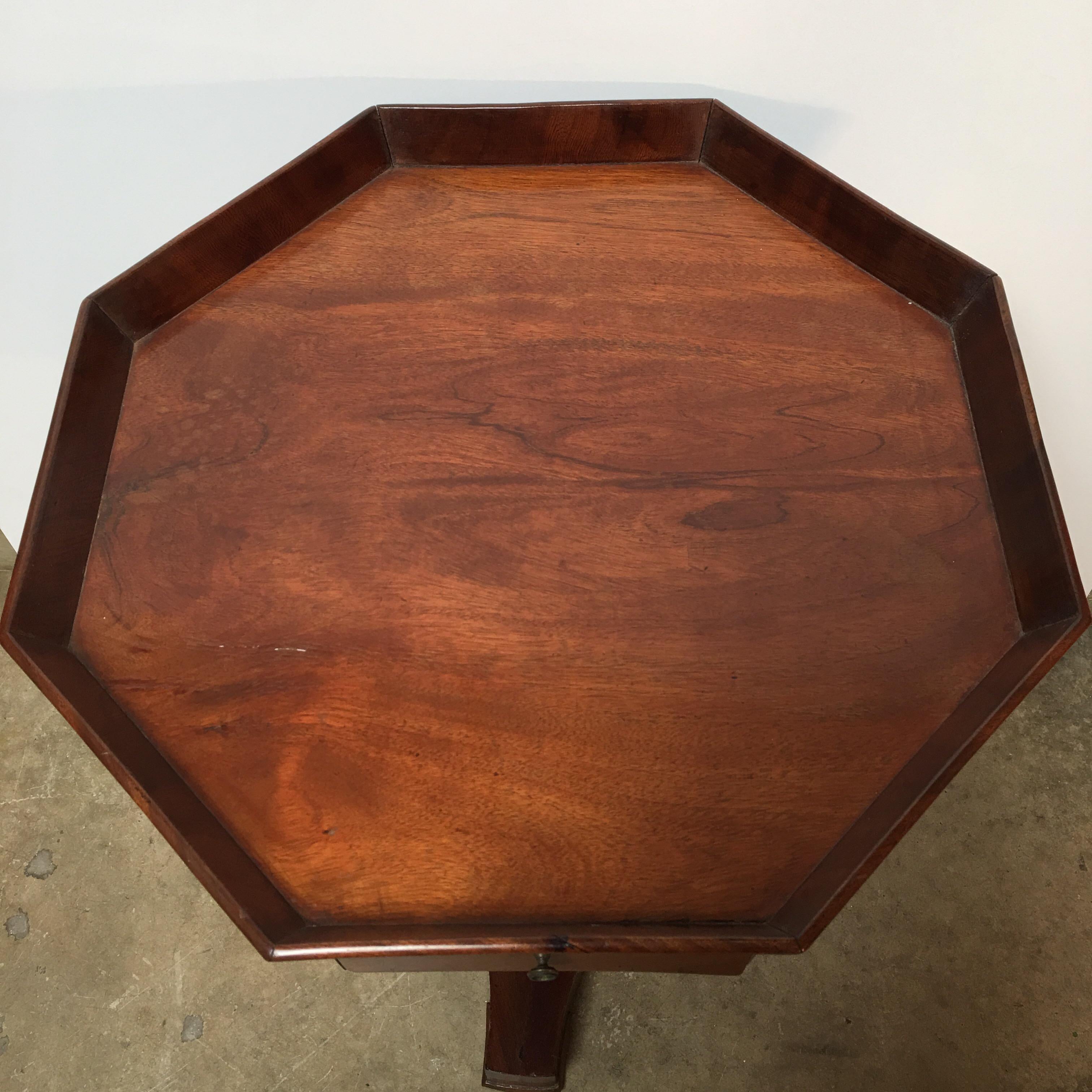 A French Empire style mahogany table.