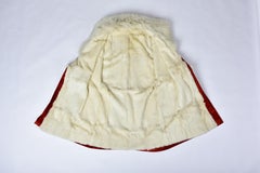A French Evening coat in velvet and Siberian white fox Circa 1930