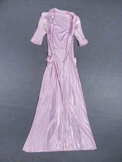 Französisches Abendkleid aus künstlicher Seide fiberne – Anfang der 1940er Jahre