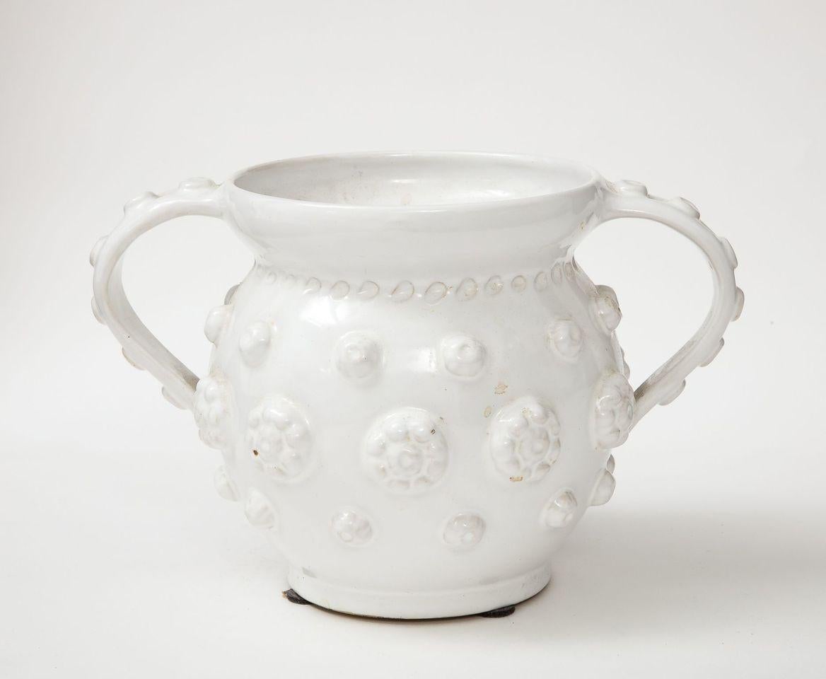 A French Faience Vase In Good Condition For Sale In New York, NY