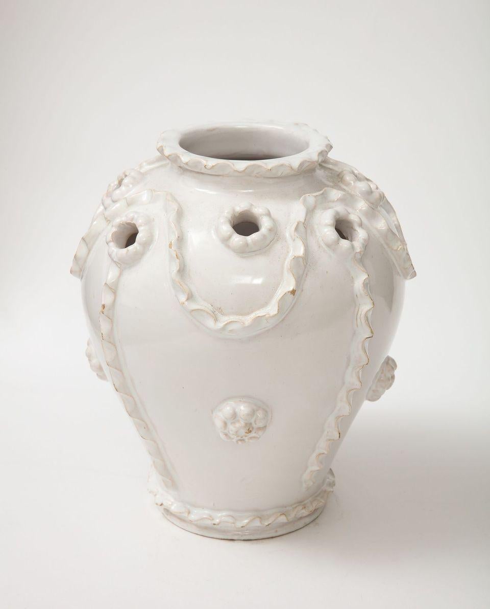 A French Faience Vase For Sale 1