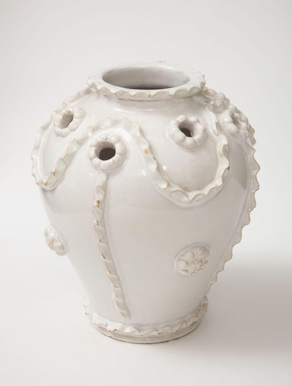 A French Faience Vase For Sale 2