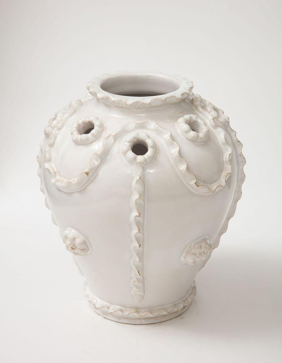 A French Faience Vase For Sale 3