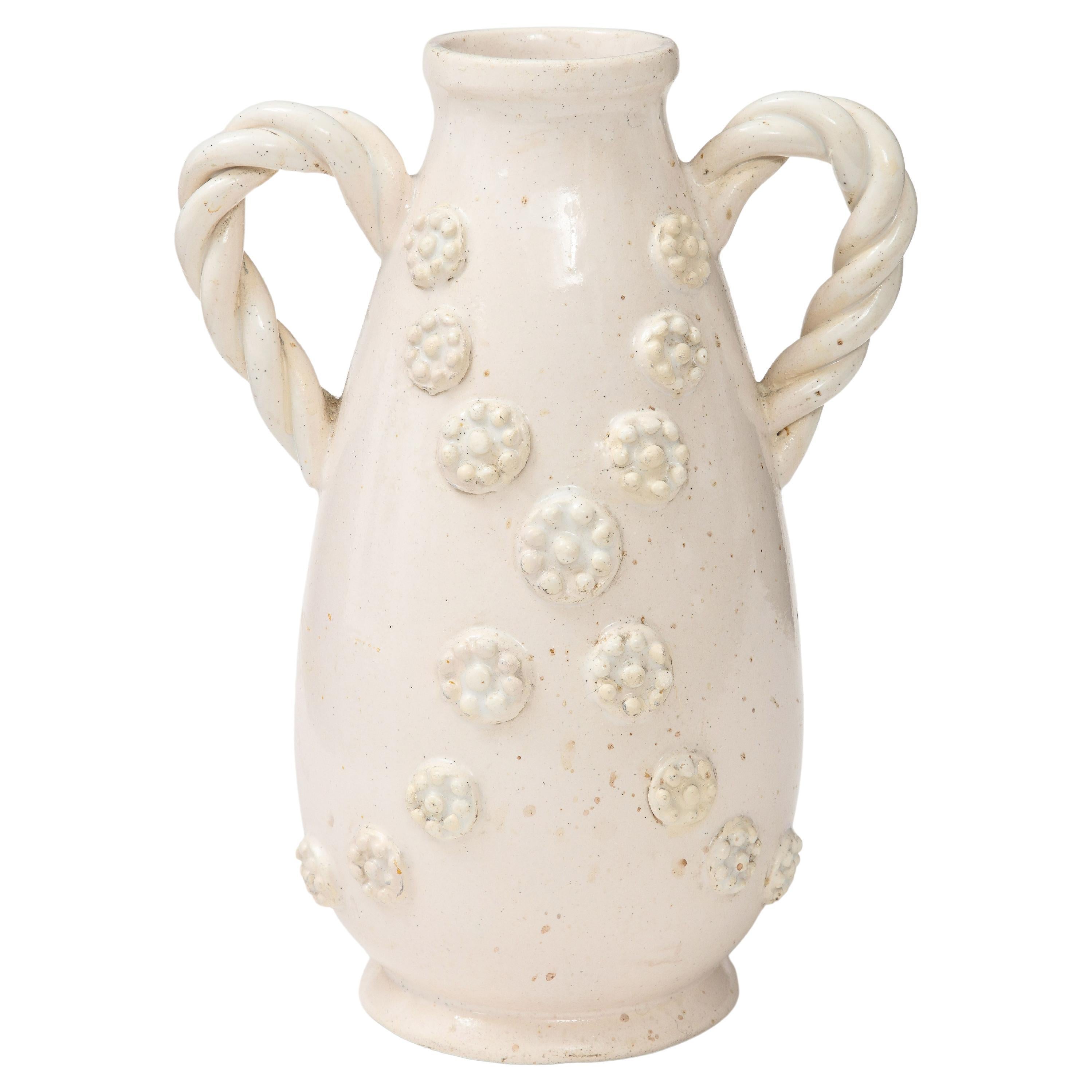 A French Faience Vase For Sale