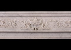 Une cheminée française de style Louis XVI