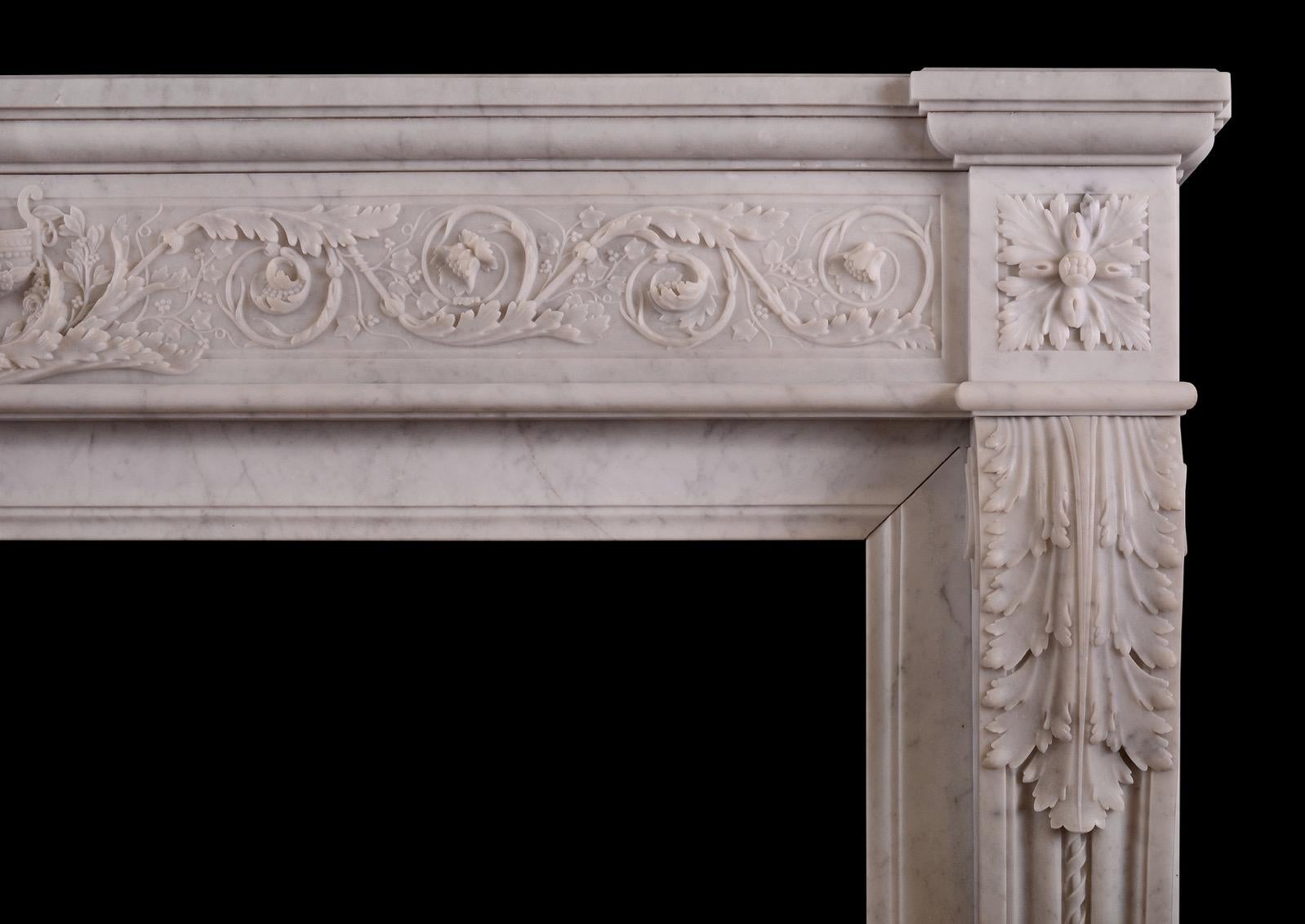 XIXe siècle Une cheminée française de style Louis XVI en vente