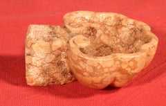 A French Font In Marble-19 ° Century