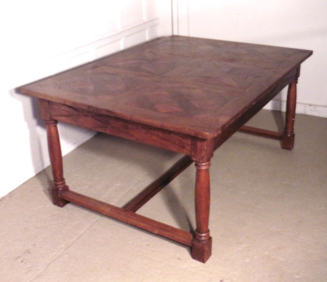 French Fruitwood Parquetry Table For Sale 7