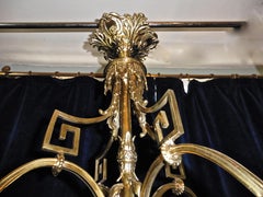 French Gilded Brass Rococo Chandelier
