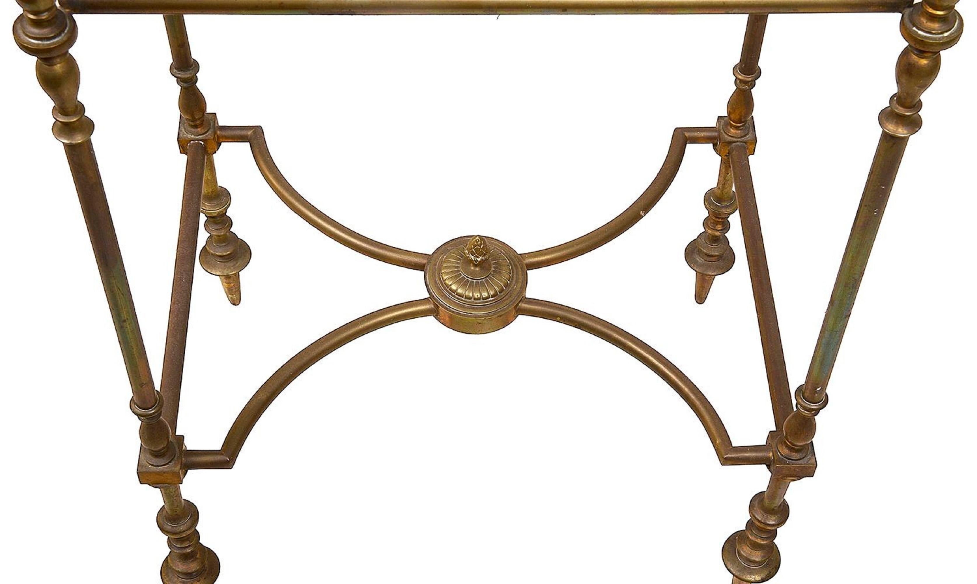 Early 20th Century A French gilded ormolu bijouterie display table, circa 1890