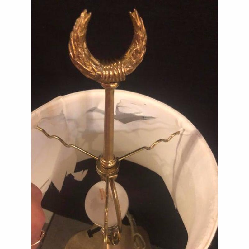 French Gilt Bronze and Alabaster Table Lamp For Sale 2