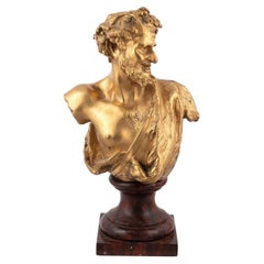 A French Gilt Bronze Satyr Claude Michel Clodion (French, 1738-1814)