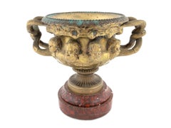 French Gilt Bronze Warwick Vase