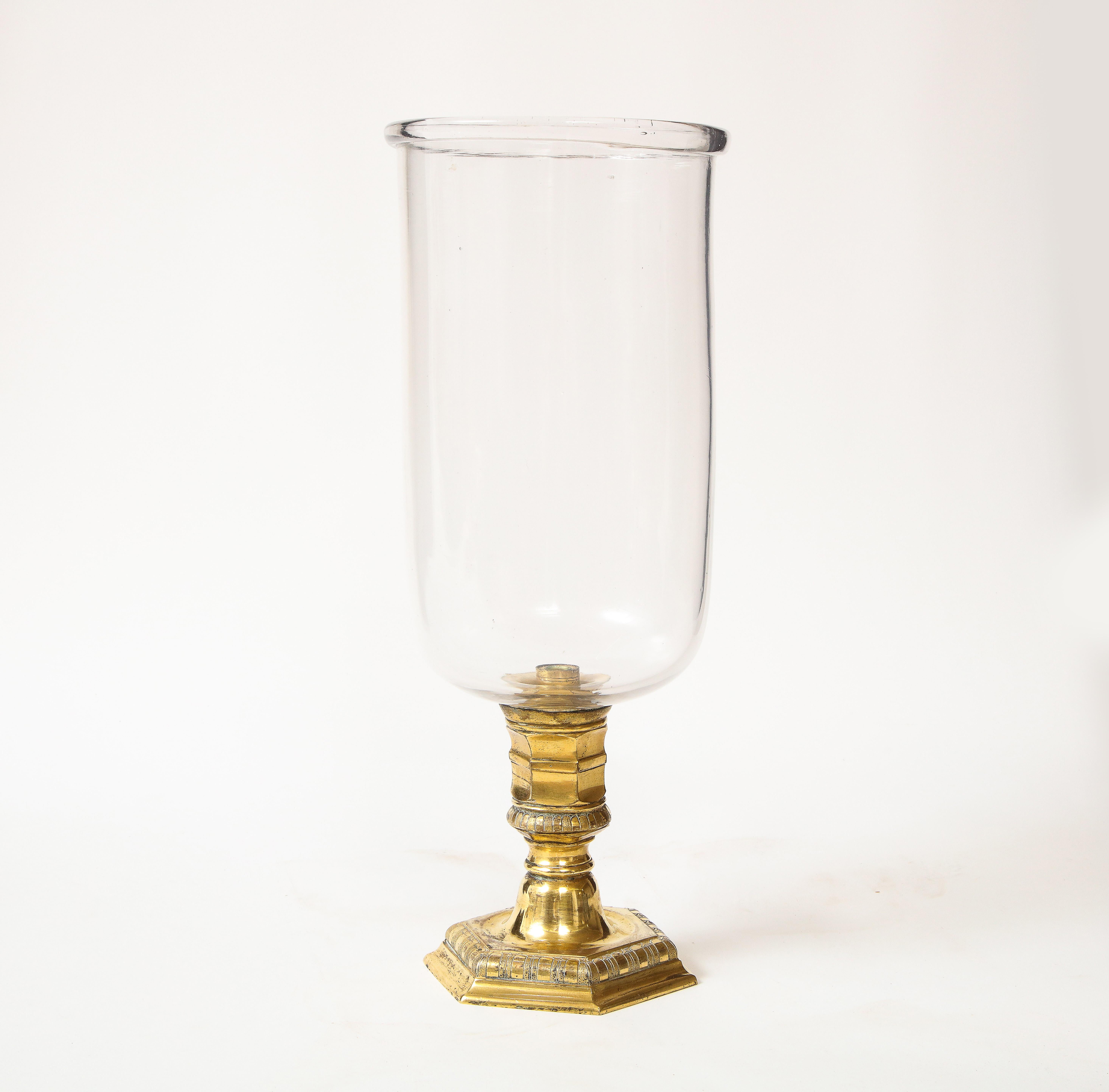 Louis XIV French Glass and Gilt Bronze Photophore