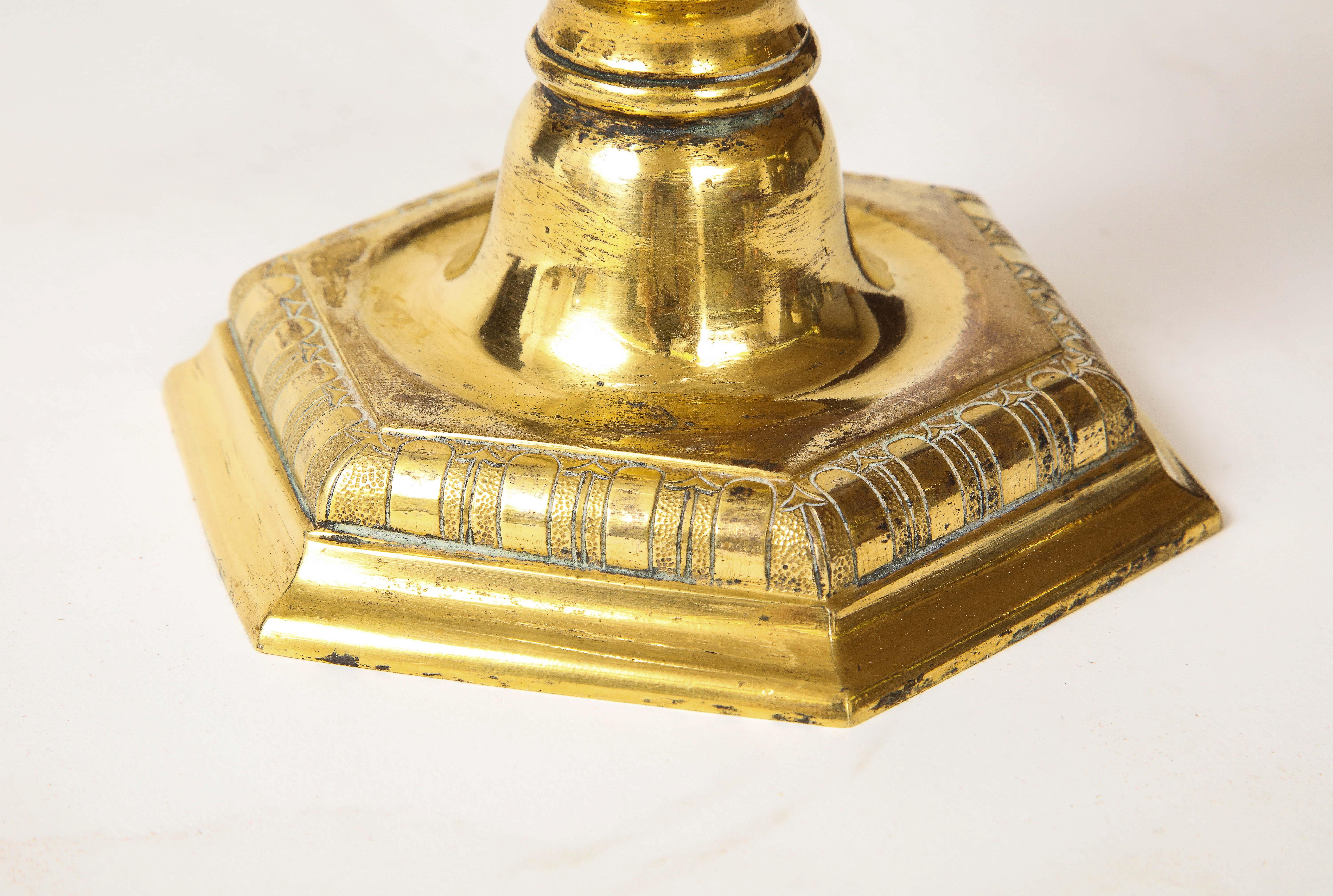 20th Century French Glass and Gilt Bronze Photophore