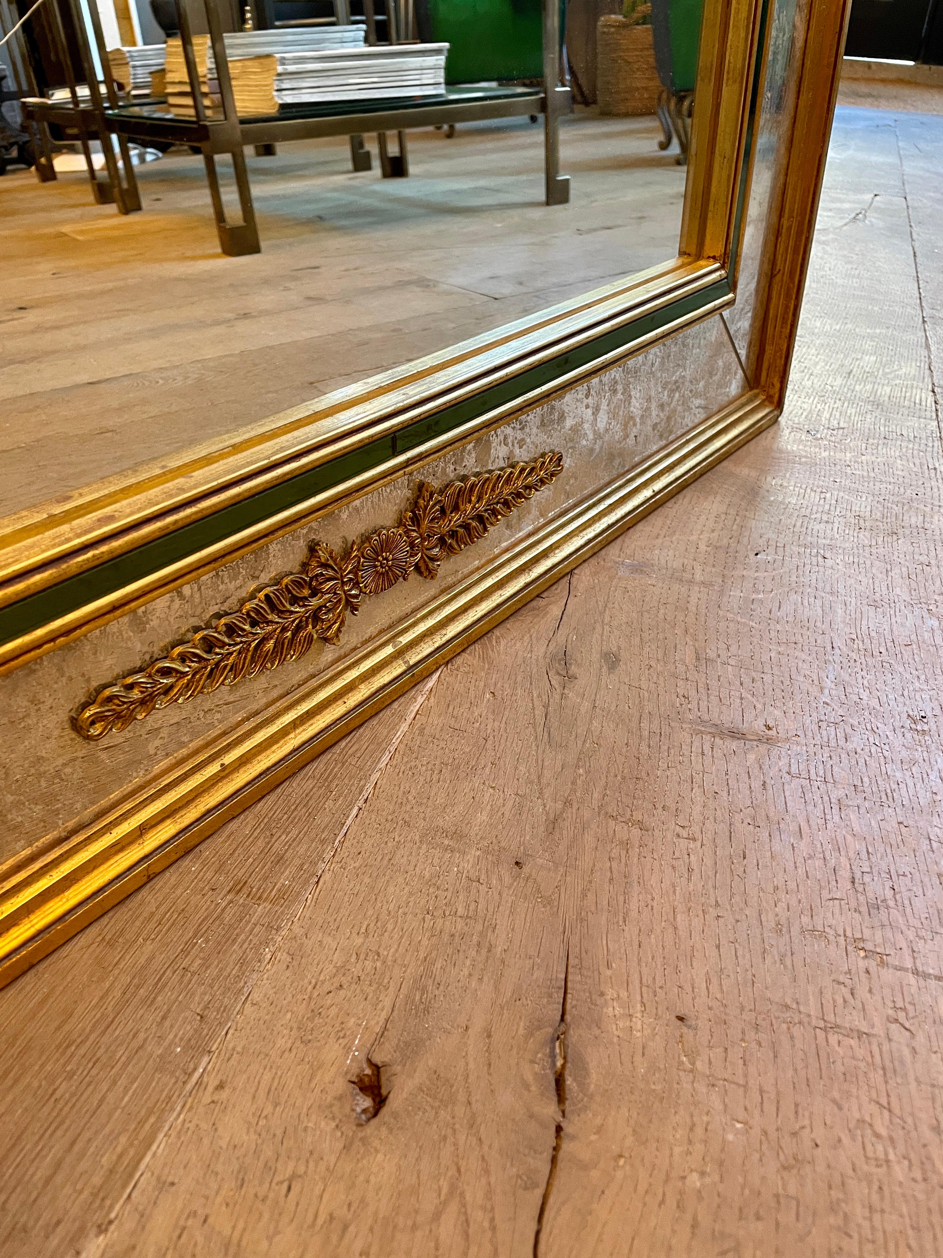 French Gold Gilt Panelled Mirror 3
