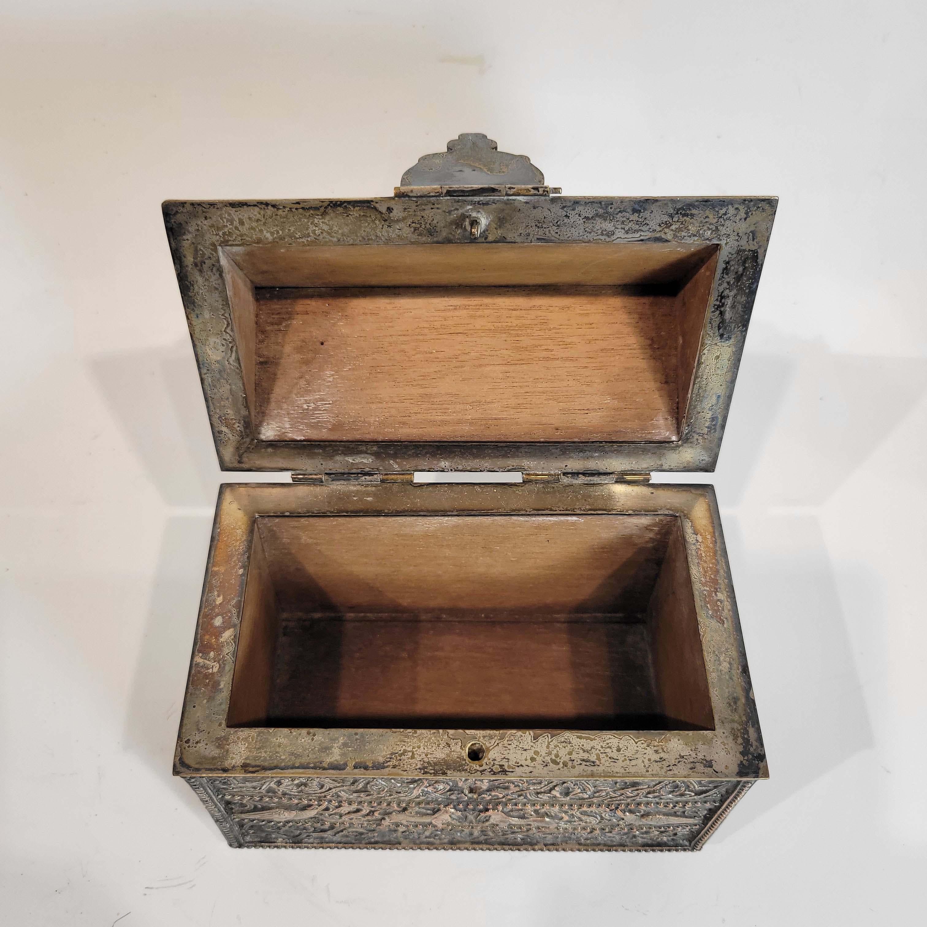 French Gothic Revival Cigar Box Casket 19C. 2