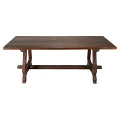 A French Harvest Oak Wood Table