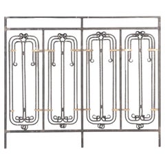 French Iron and Bronze Panel by the Architect H. Sauvage, Early 20th C