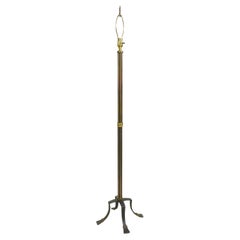 A French Iron and Gilt Floor Lamp