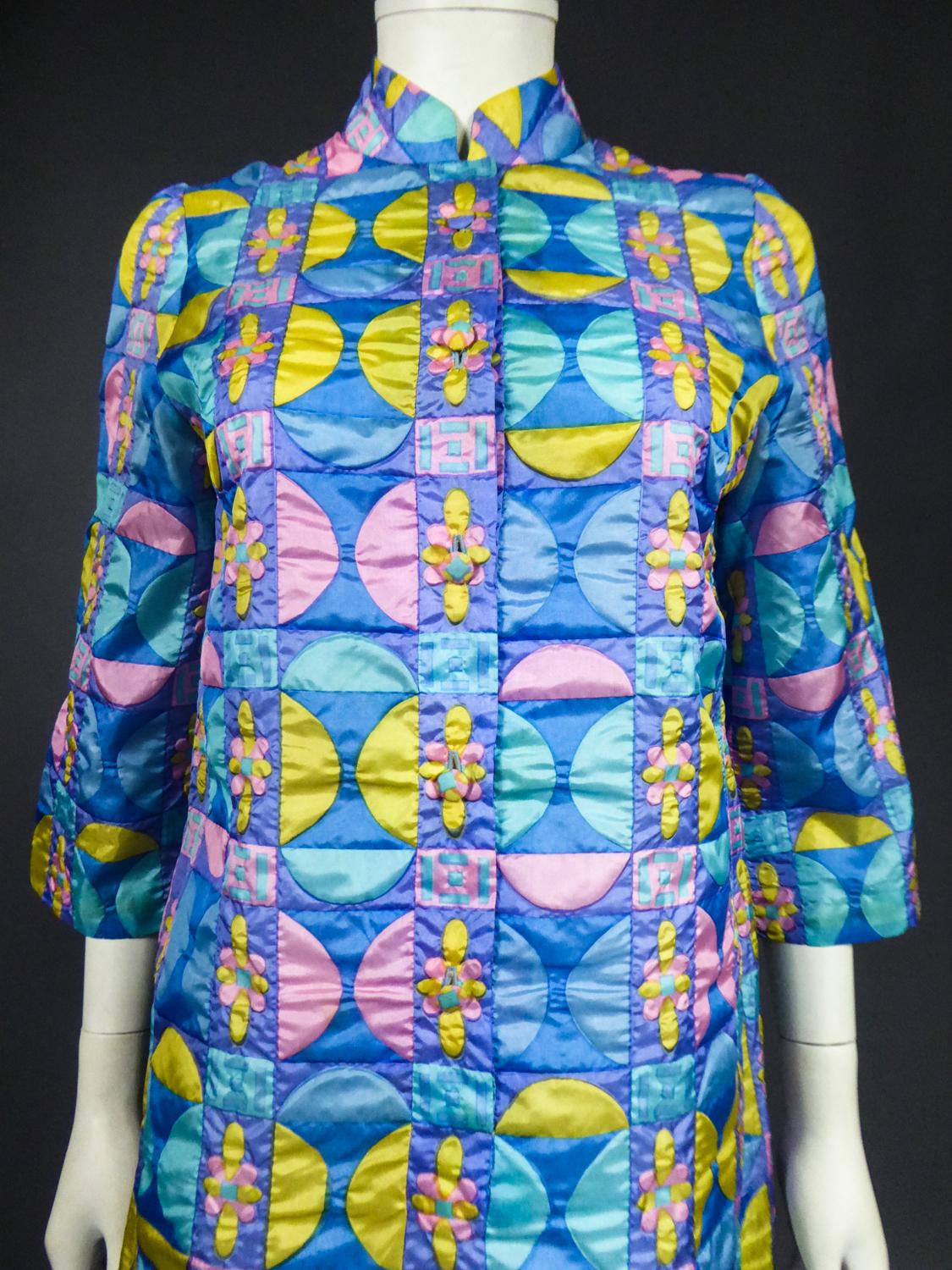 A French Jacques Dessange Pop Art Printed Dress Circa 1970 For Sale 1