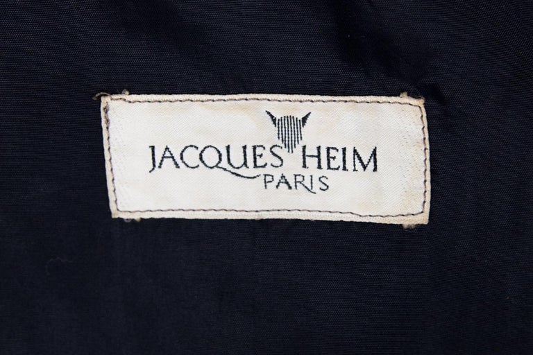 A French Jacques Heim Gabardine Trenchcoat Circa 1965/1969 In Good Condition In Toulon, FR
