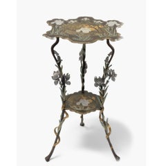A French Japoniste gilt-bronze occasional table circa 1900