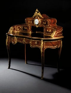 French Kidney-Shaped, Ormolu-Mounted Writing Desk, France, circa 1880