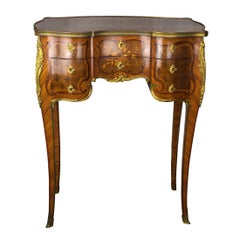 French Kingwood and Mahogany-Veneered Ormolu-Mounted Dressing Table