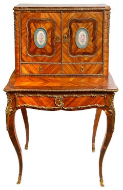 French Kingwood and Ormolu-Mounted Bonheur Du Jour, 19th Century