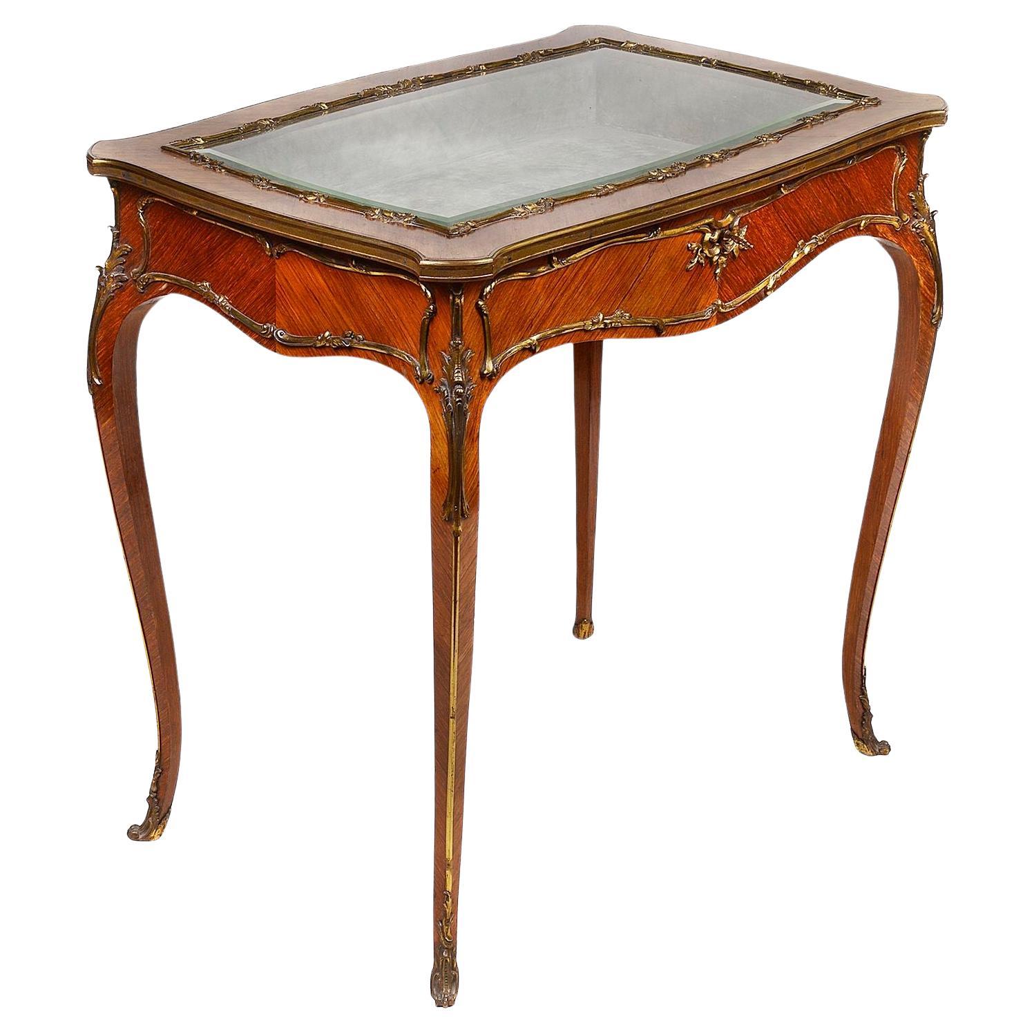 Französischer Bijouterie-Tisch aus Veilchenholz, 19. Jahrhundert im Angebot