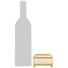 Caja abierta francesa de finales del siglo XIX de cristal y ormolu de estilo Luis XVI