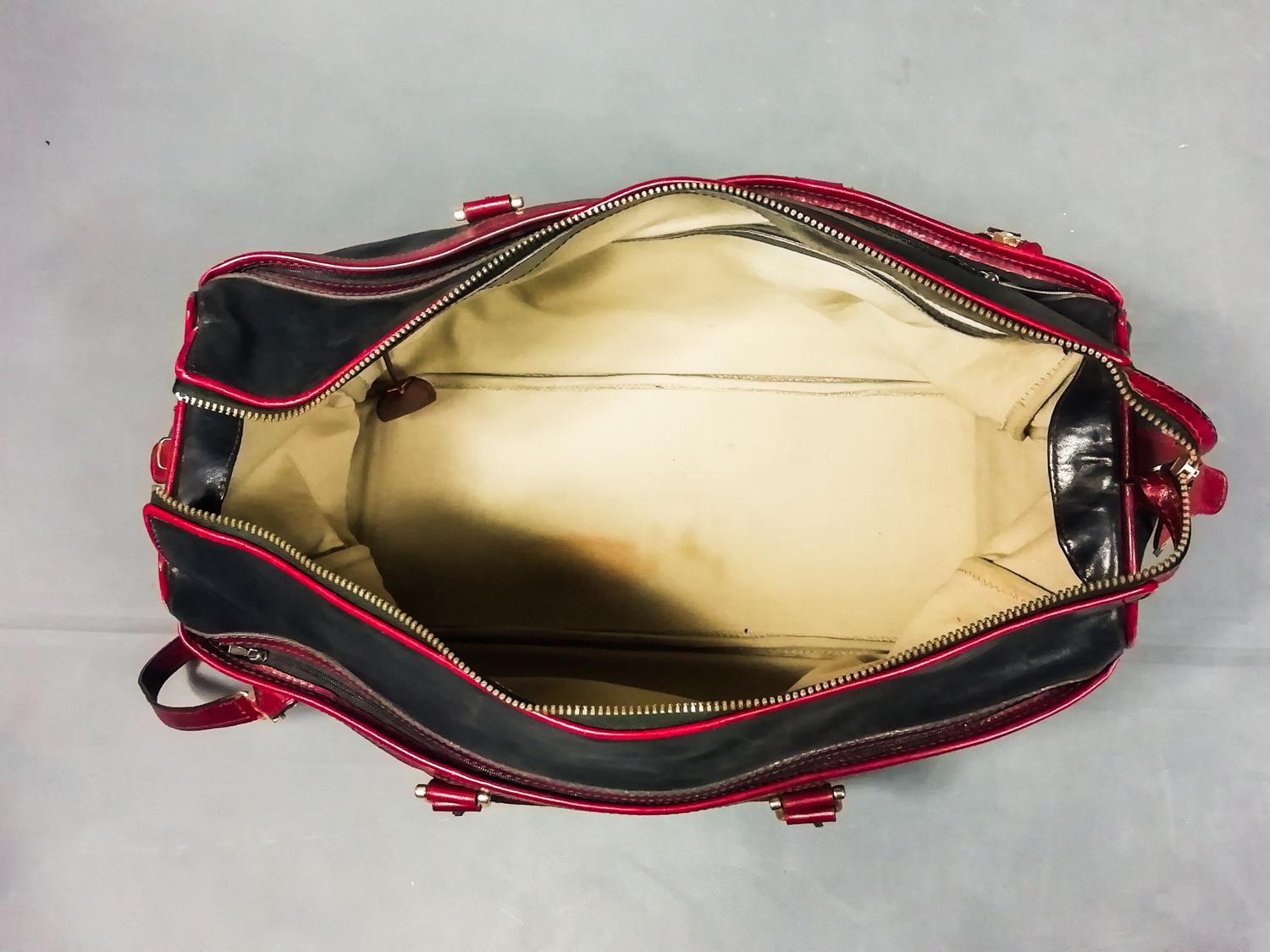 Una borsa da viaggio in pelle francese della Collection Clément - Francia, circa 1980 In condizioni buone in vendita a Toulon, FR