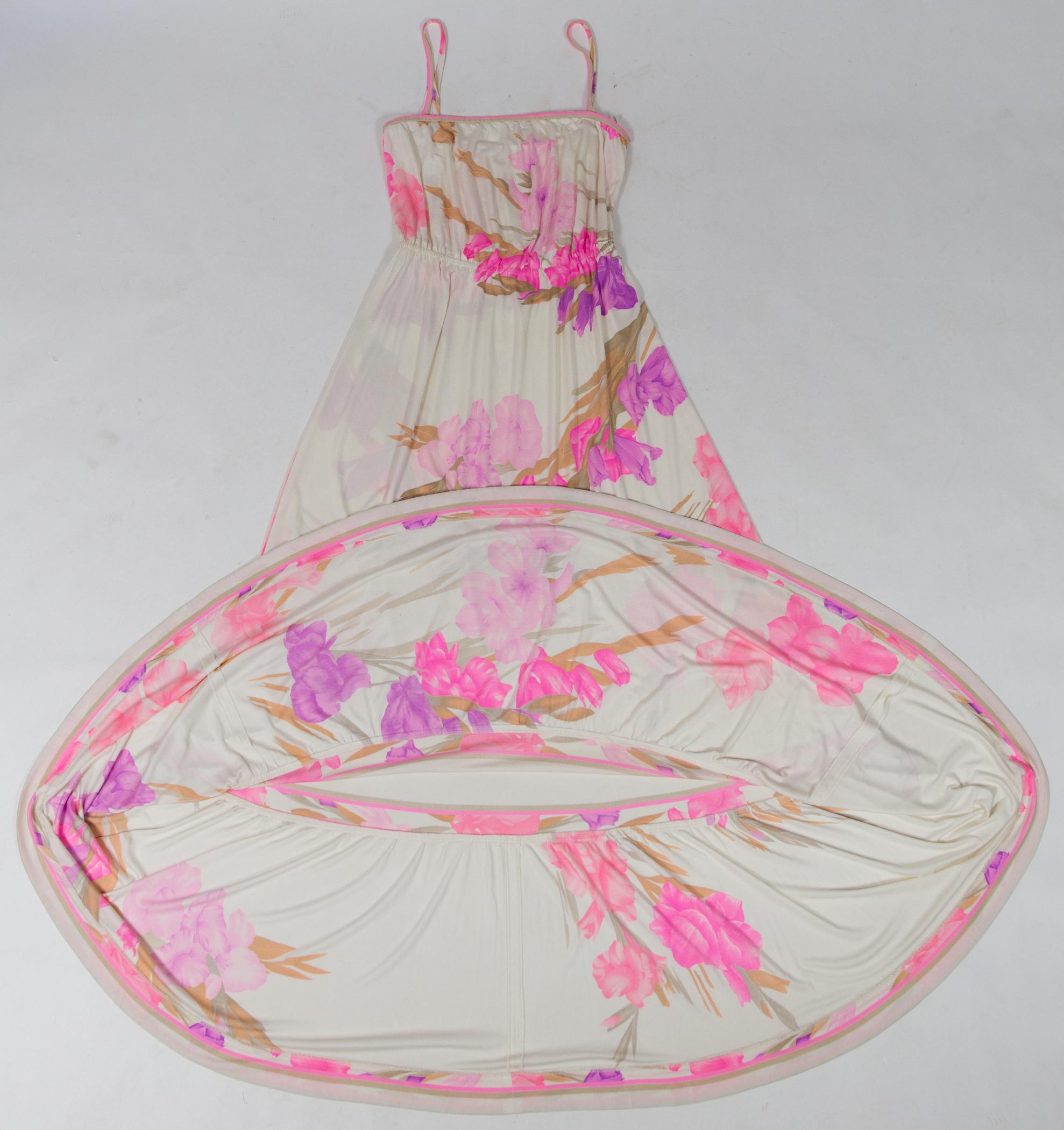A French Leonard Summer Dress in Printed Silk Jersey Circa 2000 9