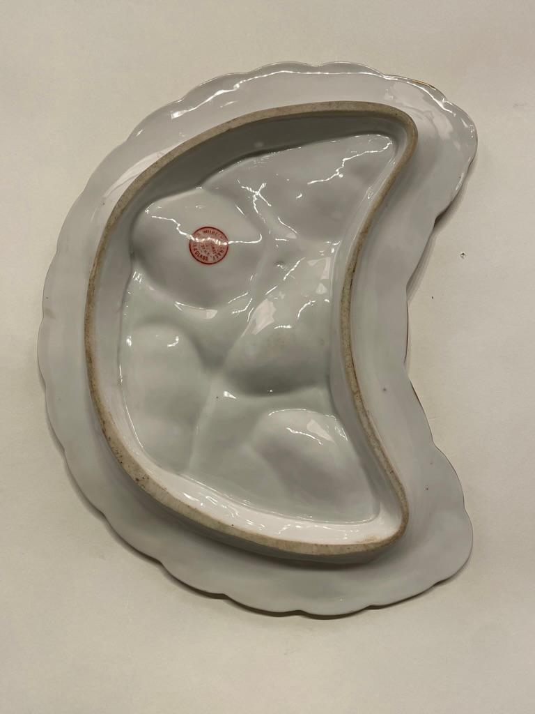 19th Century A French Limoges  Porcelain Oyster Plate, Wilhem & Graef, NY For Sale