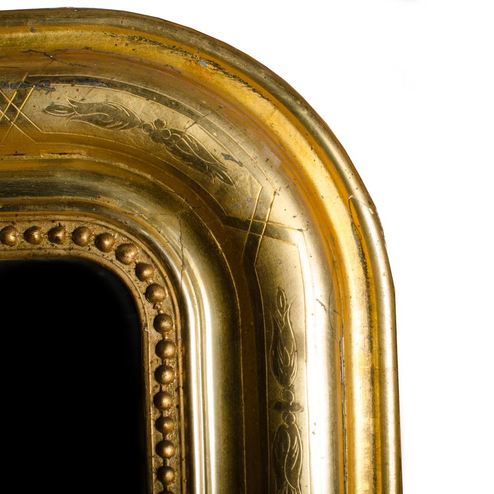 French Louis Philippe Giltwood Mirror, circa 1830 In Good Condition In Philadelphia, PA