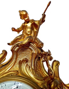 A French Louis XV-style Cartel Wall Clock Retailed by Tiffany & Co.