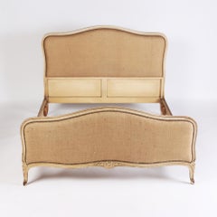 French Louis XV Style Full/Queen Size Painted Bed, circa 1920