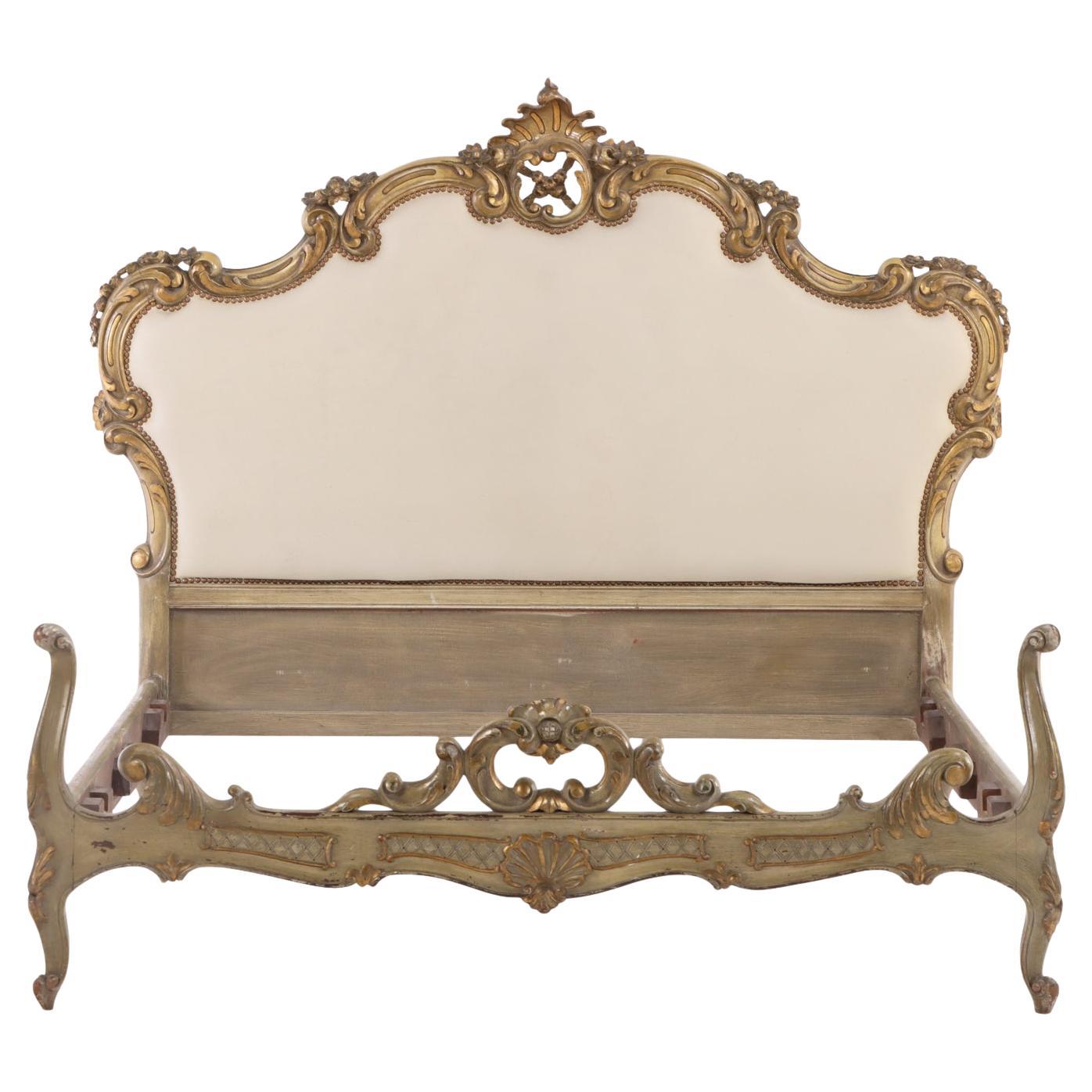 A French Louis XV style Full-Size Bed, C. 1930.