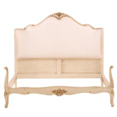 A French Louis XV style Painted Full Size Bed, C. 1930.