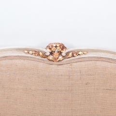 French Louis XV Style Painted Full Size Bed, circa 1950