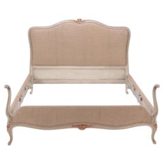 French Louis XV Style Painted Full Size Bed, circa 1950