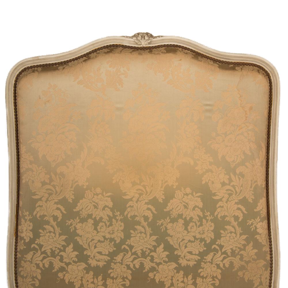 Cama doble francesa pintada de estilo Luis XV, c. 1940. en venta 2