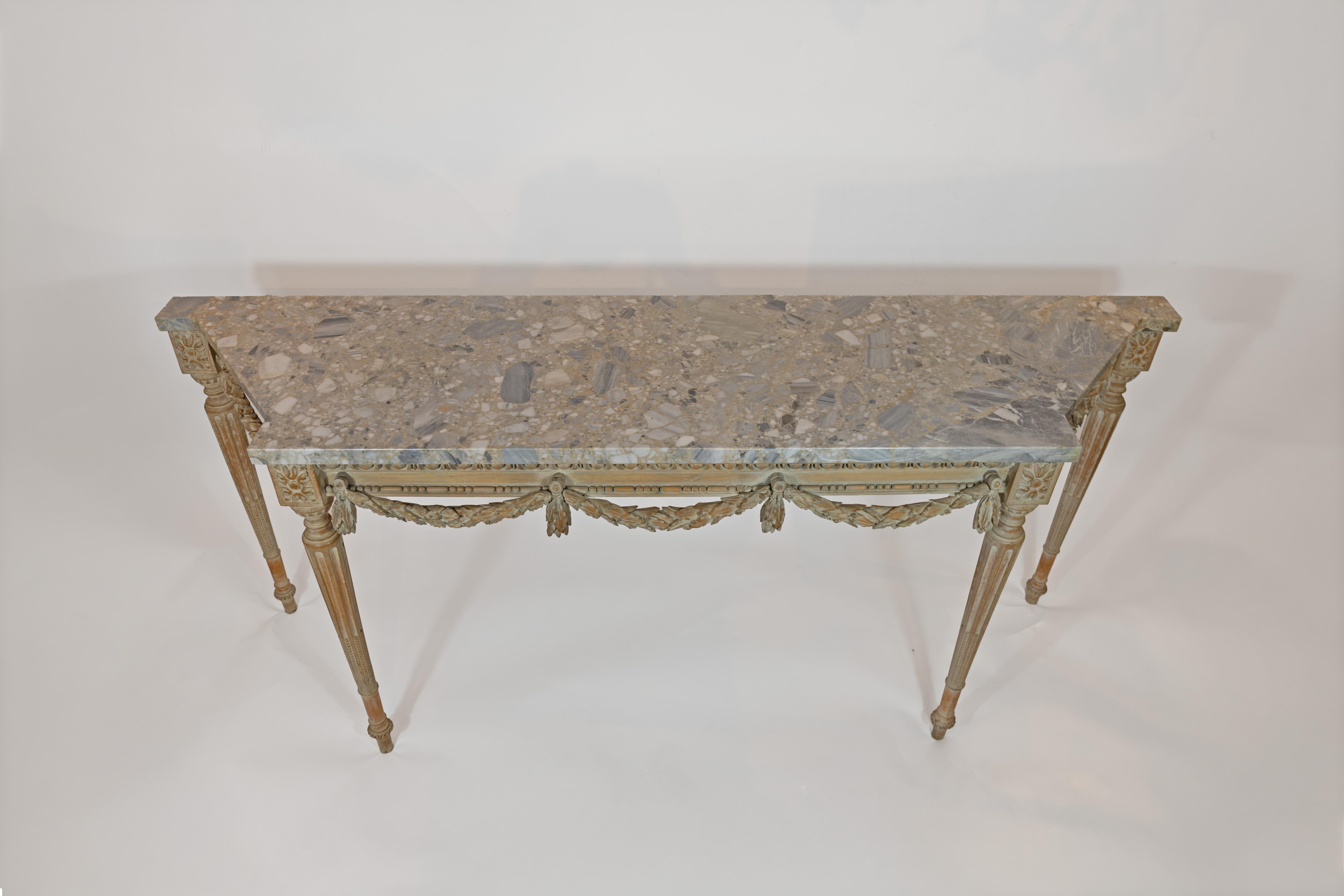 A French Louis XVI-Style Console In Good Condition For Sale In New York, NY