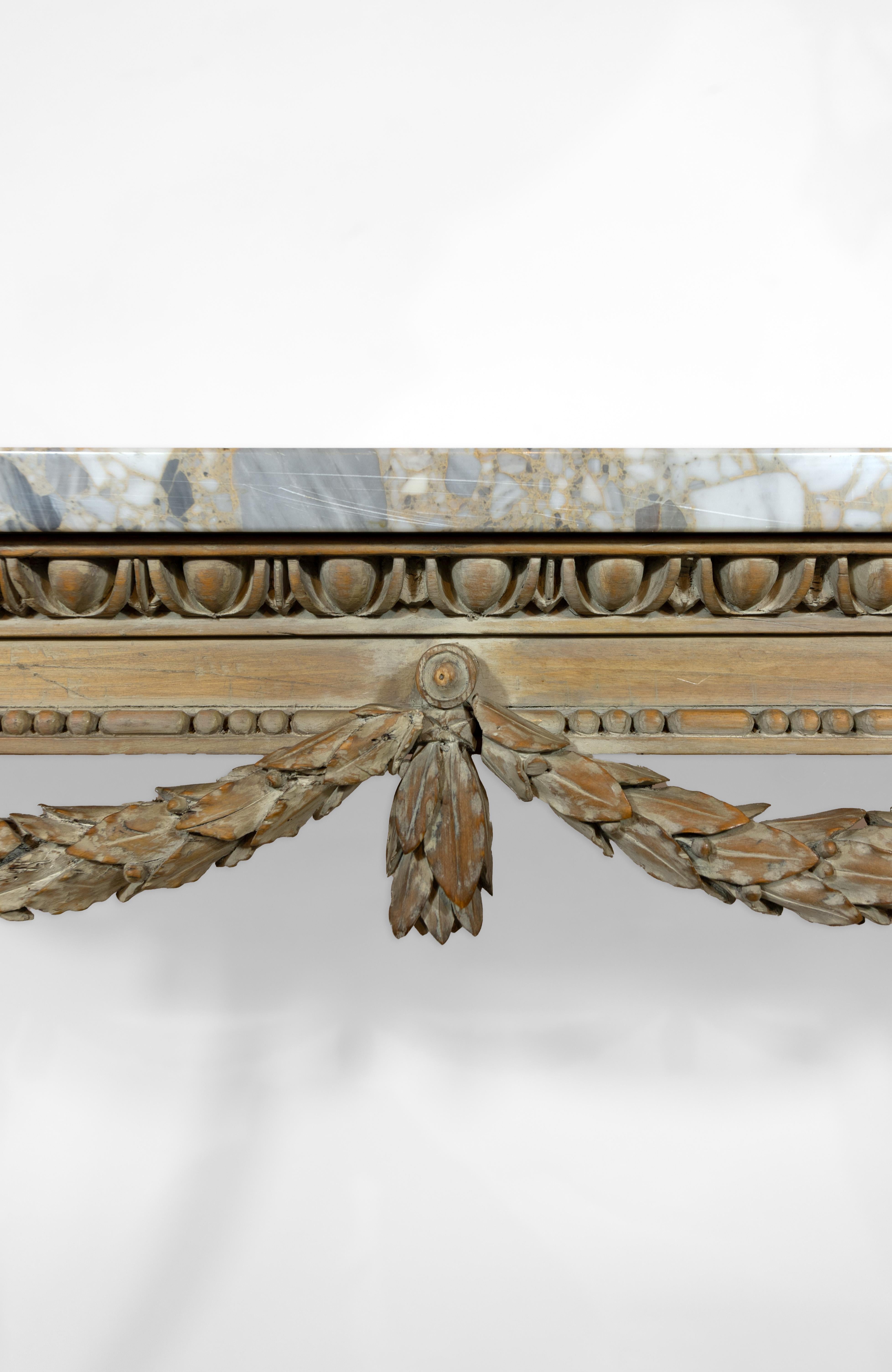 Marble A French Louis XVI-Style Console For Sale