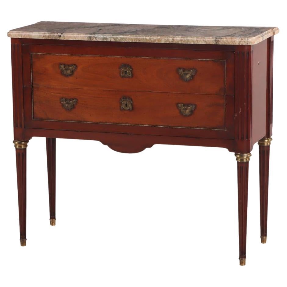 Cómoda francesa de caoba de estilo Luis XVI, c. 1900.