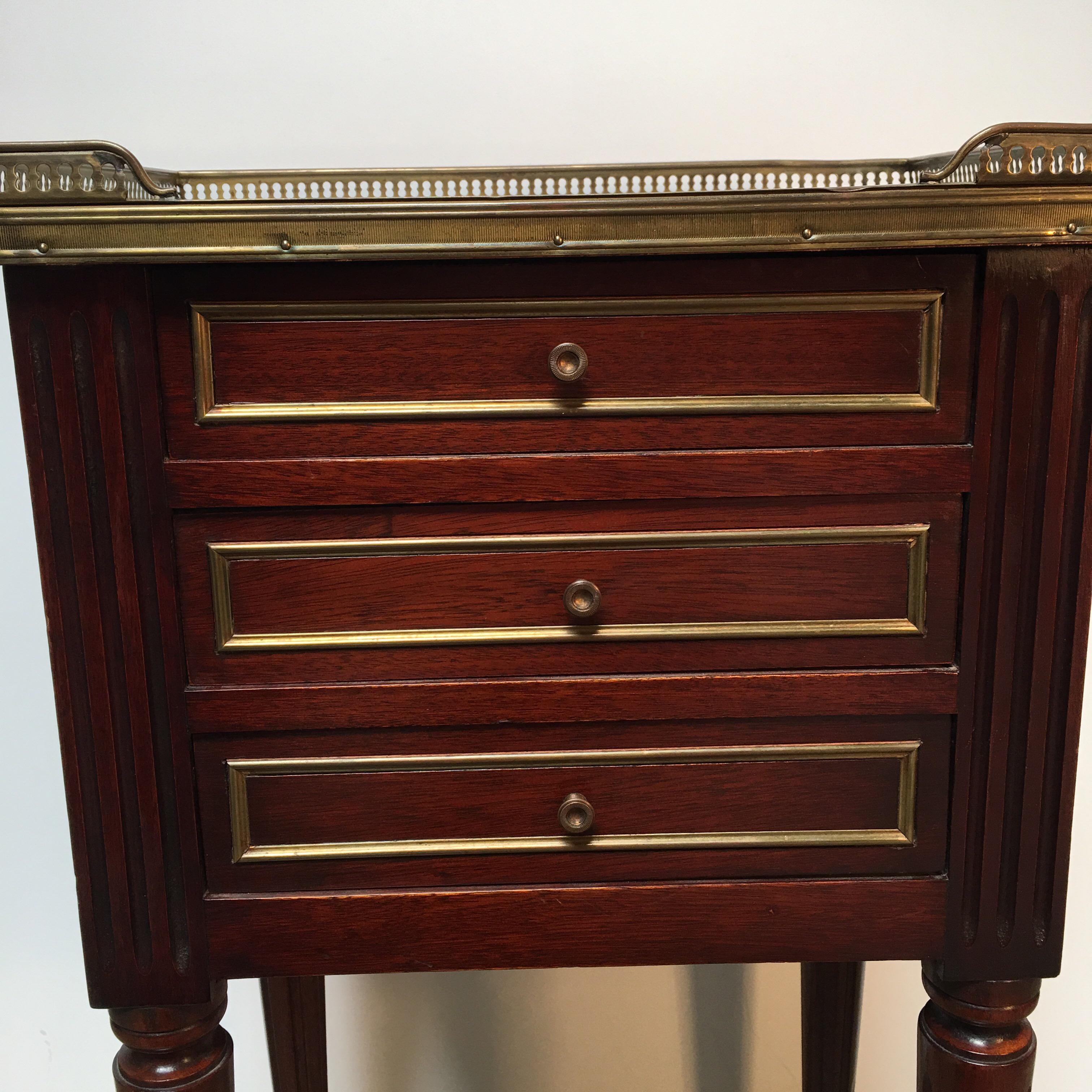 French Louis XVI Style Mahogany Table 4
