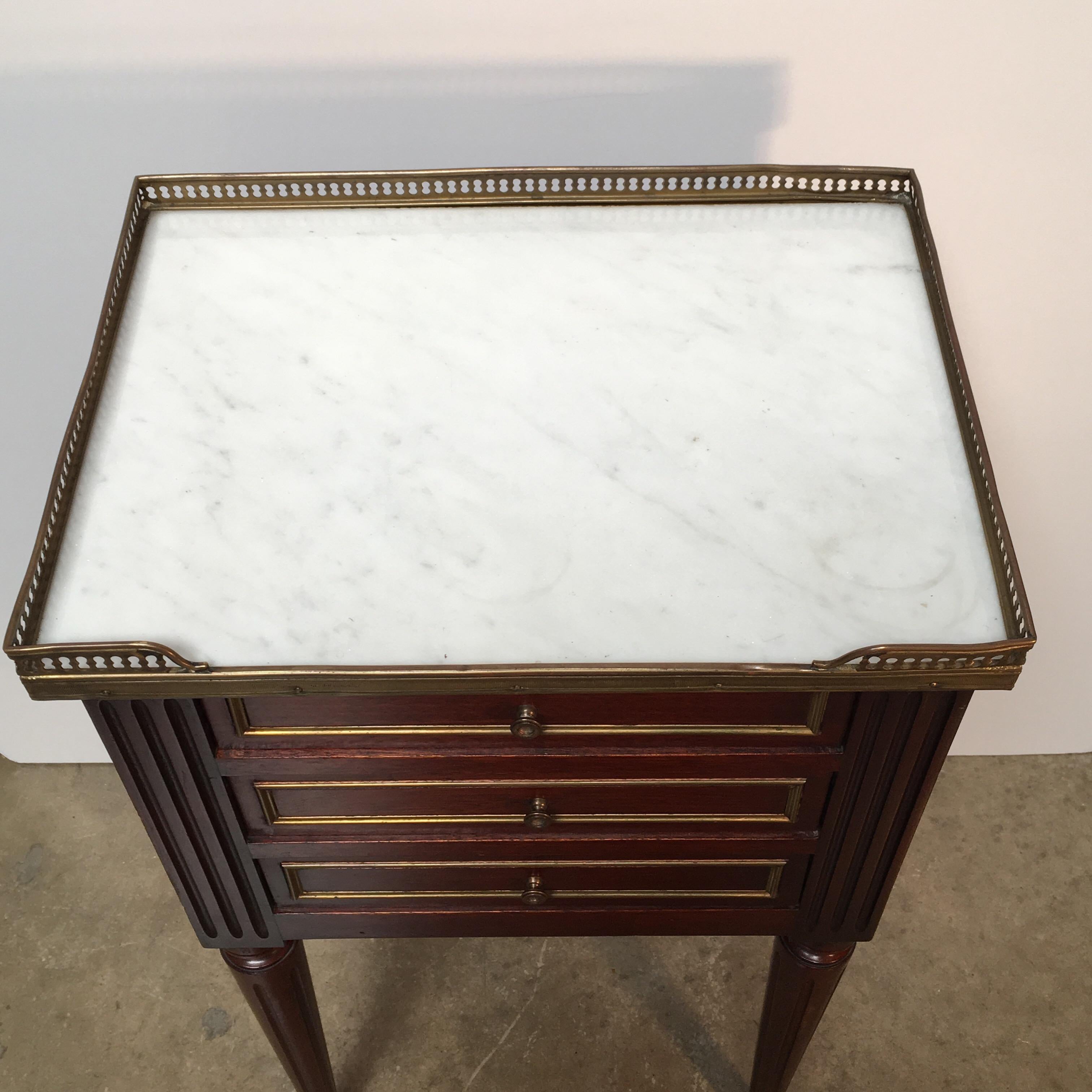 French Louis XVI Style Mahogany Table 2