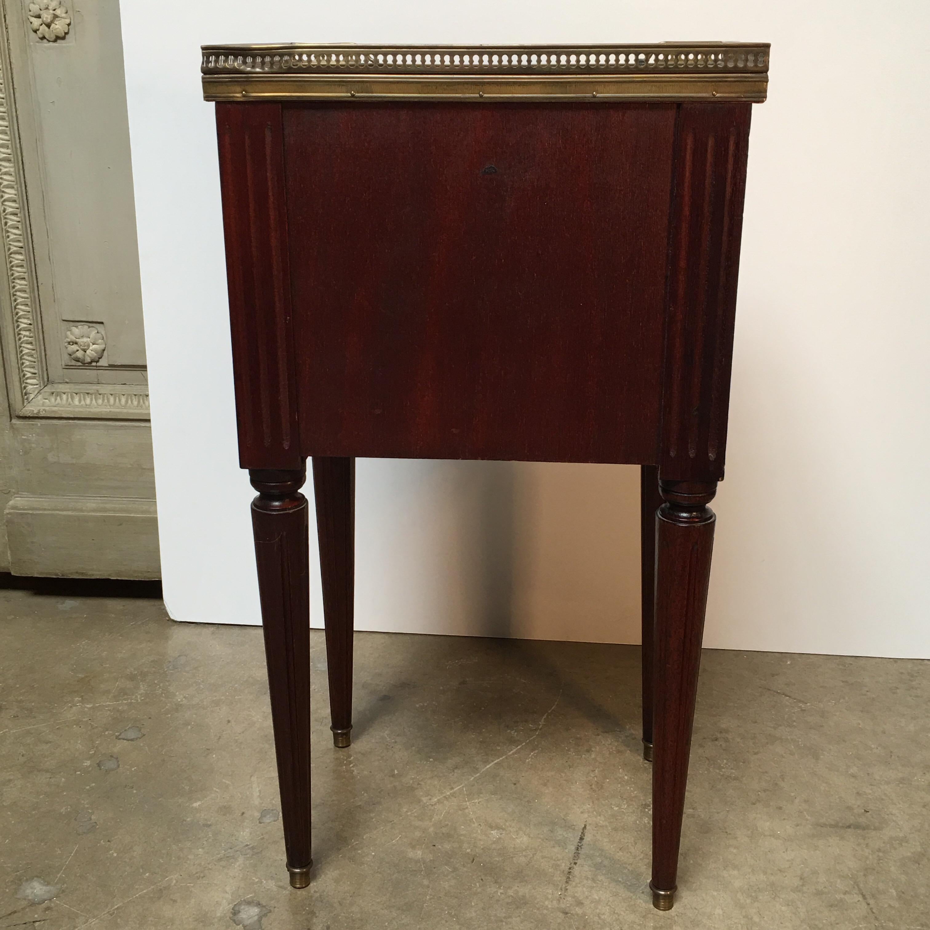 French Louis XVI Style Mahogany Table 1